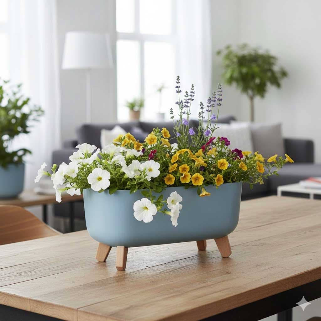 Elegantna žardinjera sa nogarima Prosperplast Gracia Svetlo siva 40cm