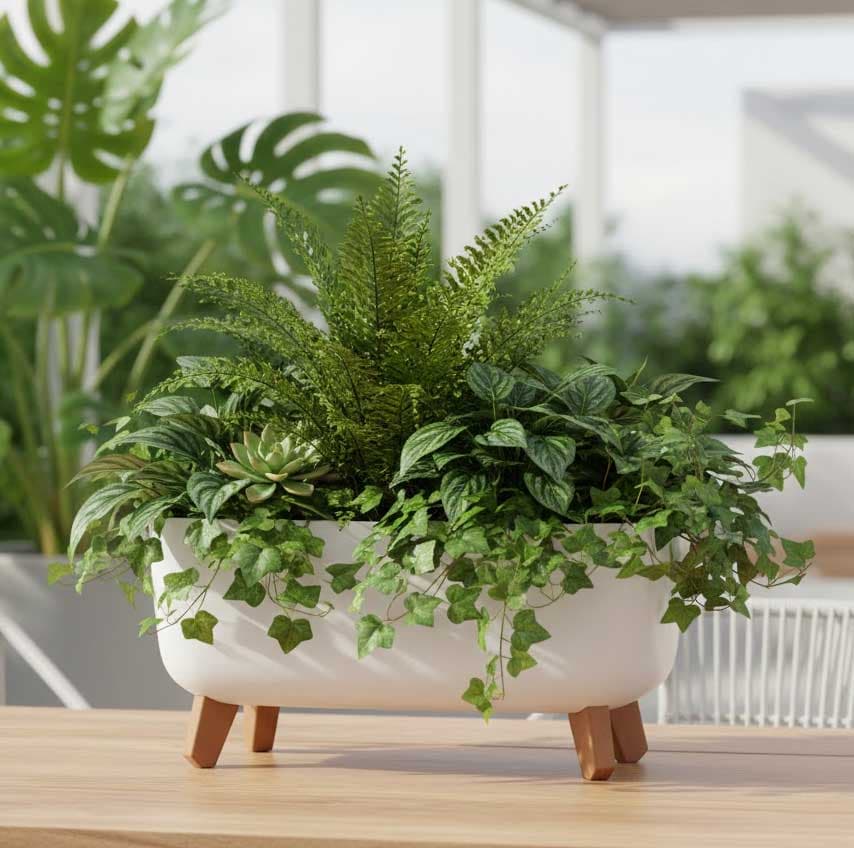 Elegantna žardinjera sa nogarima Prosperplast Gracia Bela 40cm