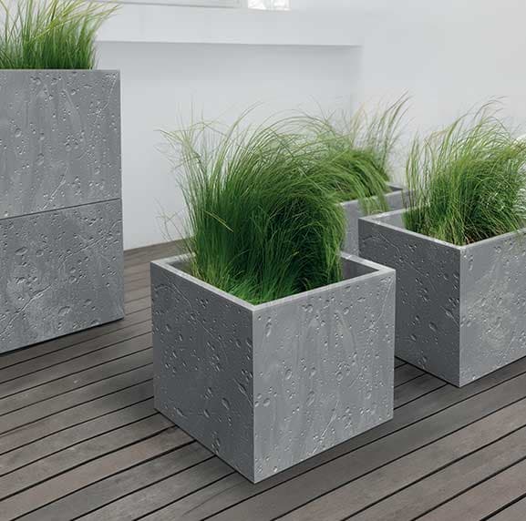 Saksija sa točkićima Prosperlplast Sierra 30x30cm Marengo