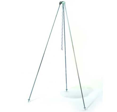 Sklopivi tronožac za kotlić Sa lancem 1.2m