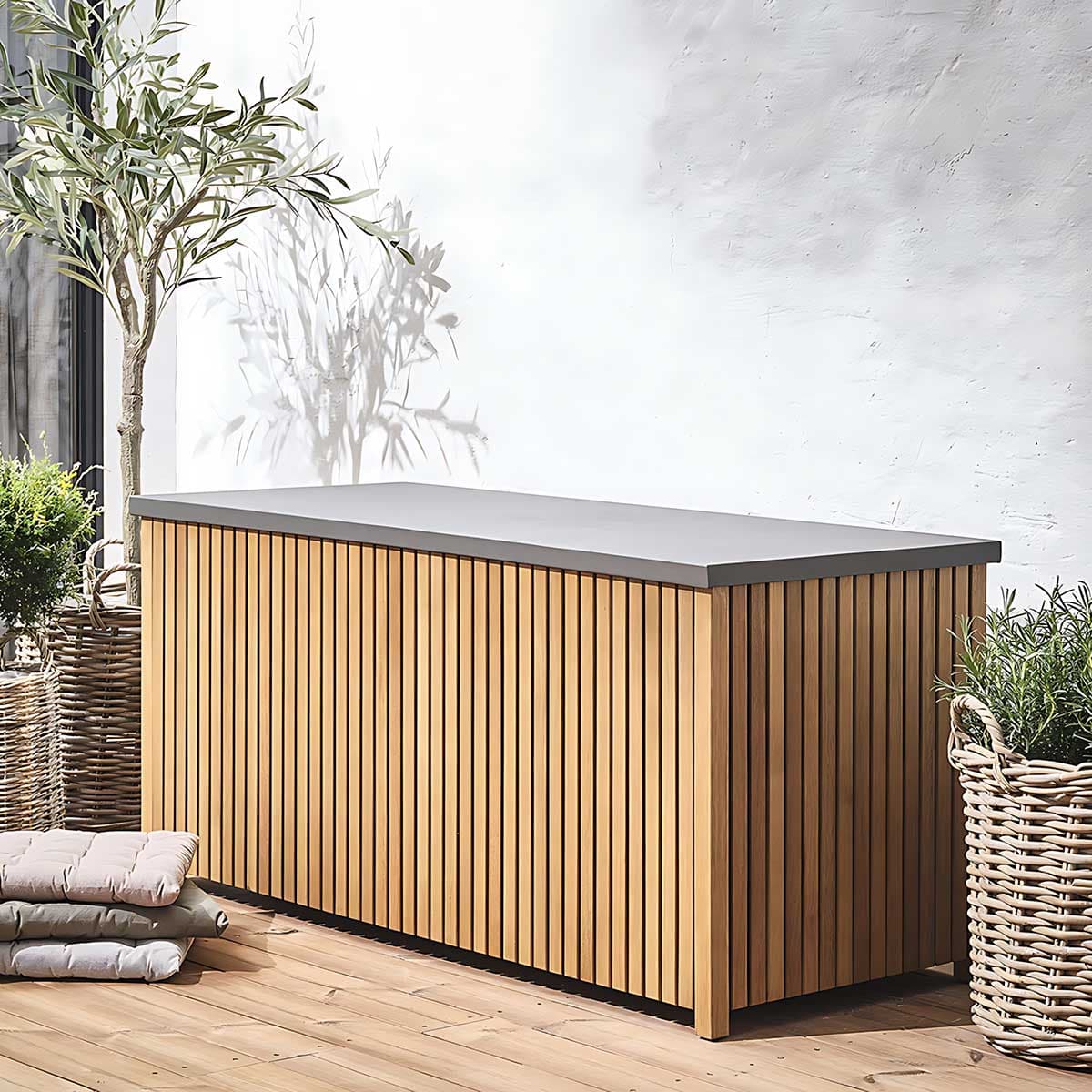 Sanduk Za Odlaganje Od Drveta Futro 134 x 61 x 54 cm