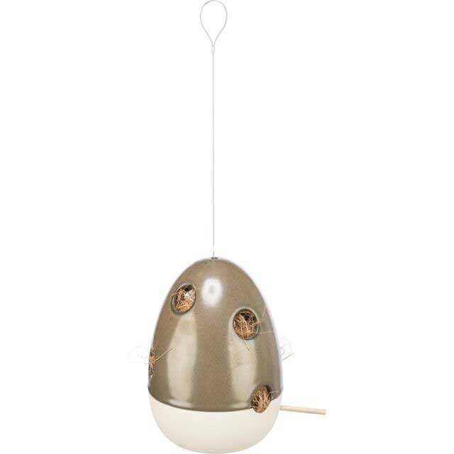 Gnezdo za divlje ptice 16cm keramika zeleno Trixie 55532