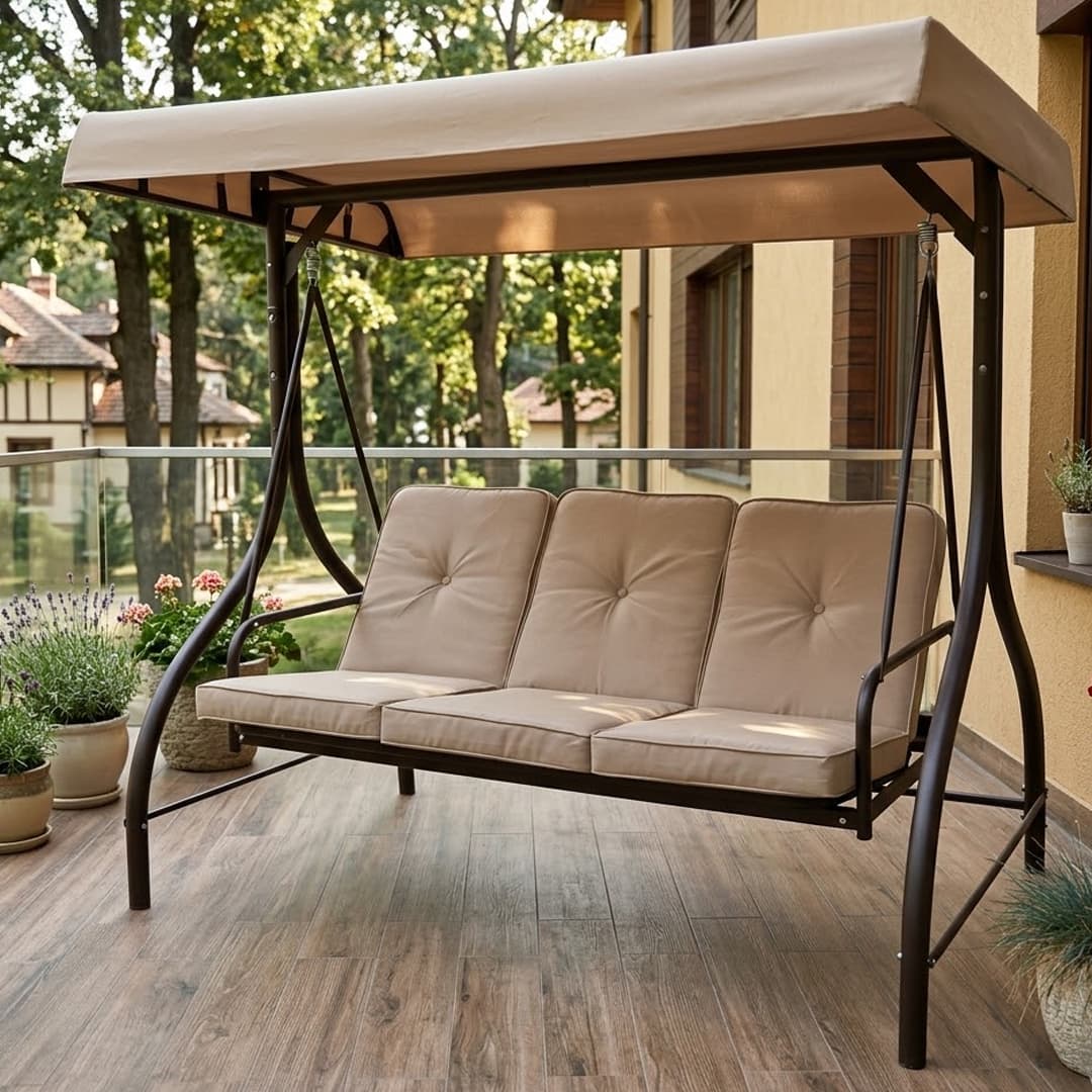 Tram Ljuljaška Krevet Trosed Sa Lounge Jastucima 