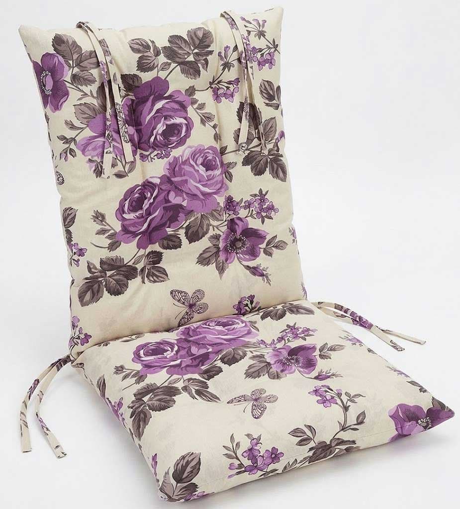 Jastuk Za Stolicu Sa Naslonom 1 kom. 50x100 cm VIOLET GARDEN