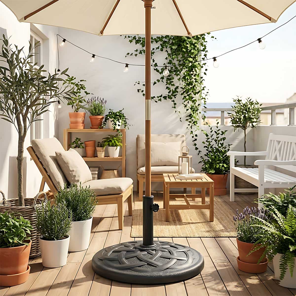 Postolje Za Suncobran mase 19 kg - Otvor od 40 do 52 mm