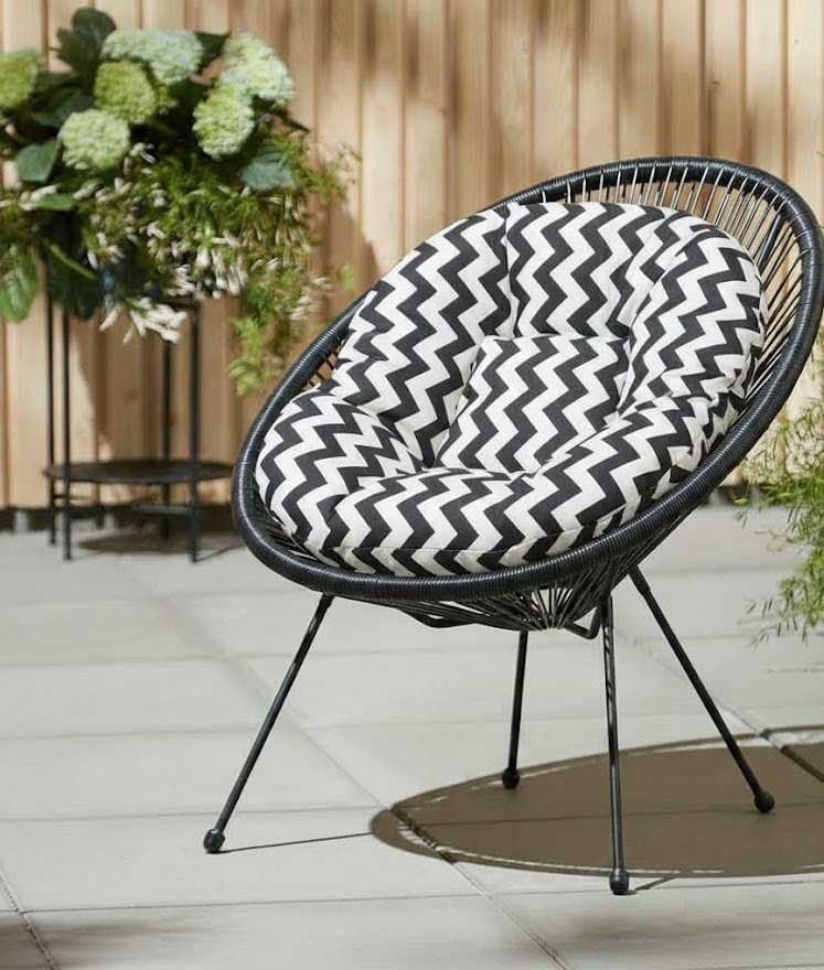 Jastuk za ovalnu baštensku stolicu - fotelju 110x90cm CIKCAK