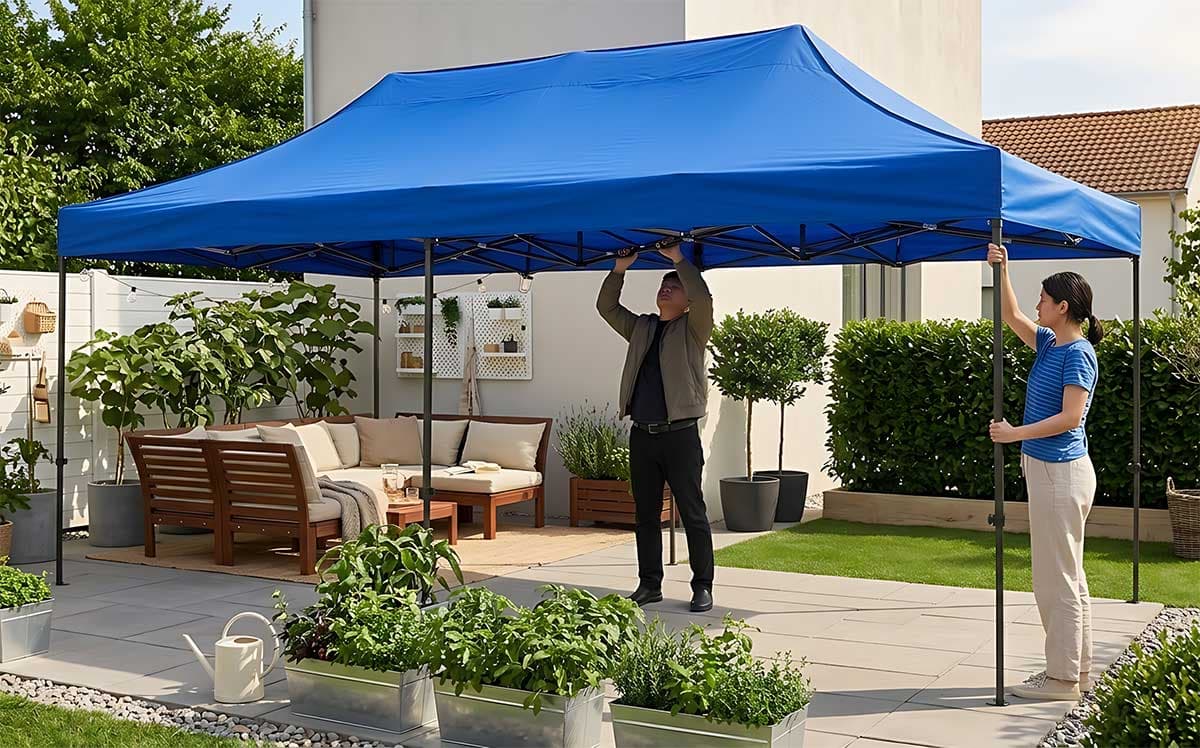 PopUp Kišobran Paviljon 6 x 3 m Plavi