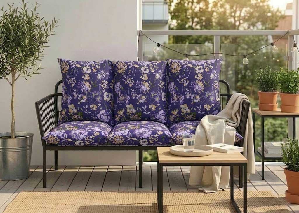 Jastuk Za BaštenskI Dvosed 100x50x50 cm VIOLET RETRO