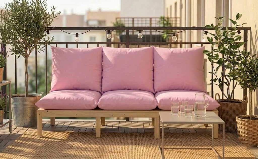 Jastuk Za BaštenskI Dvosed 120x50x50 cm BLUSH