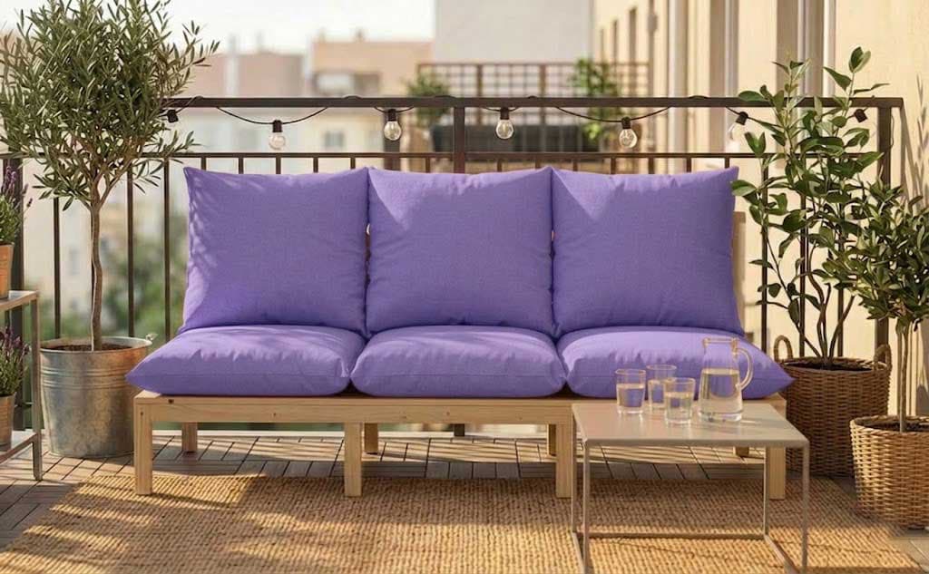 Jastuk Za BaštenskI Dvosed 120x50x50 cm LILA