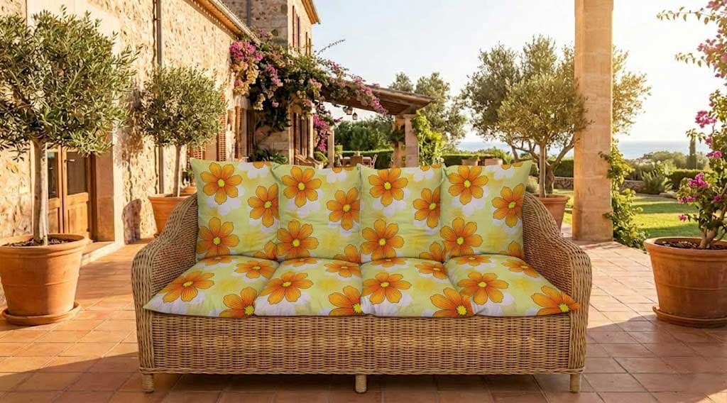 Jastuk Za BaštenskI Trosed 150x50x50 cm HAPPY FLOWERS