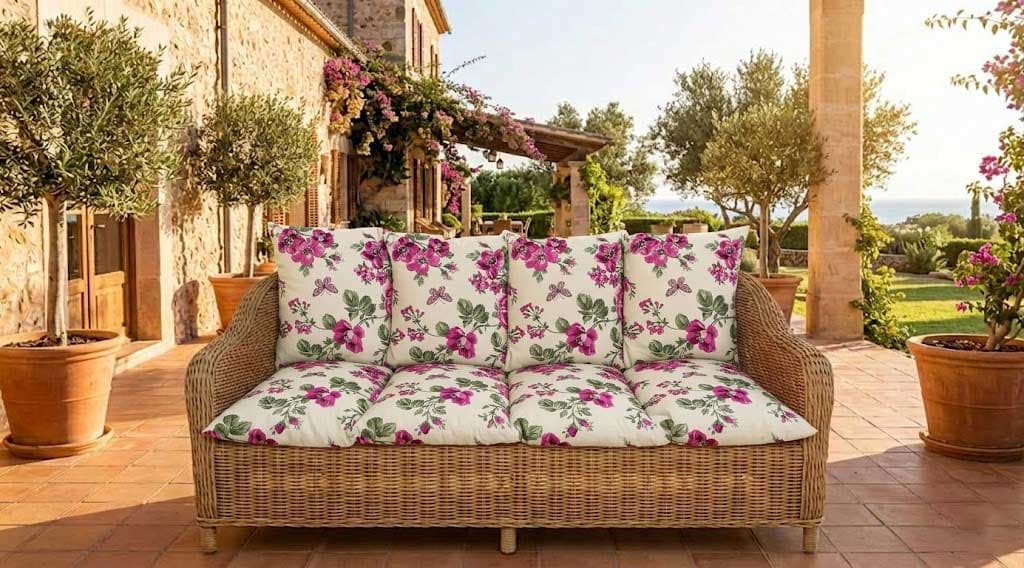 Jastuk Za BaštenskI Trosed 150x50x50 cm PINK FLOWERS