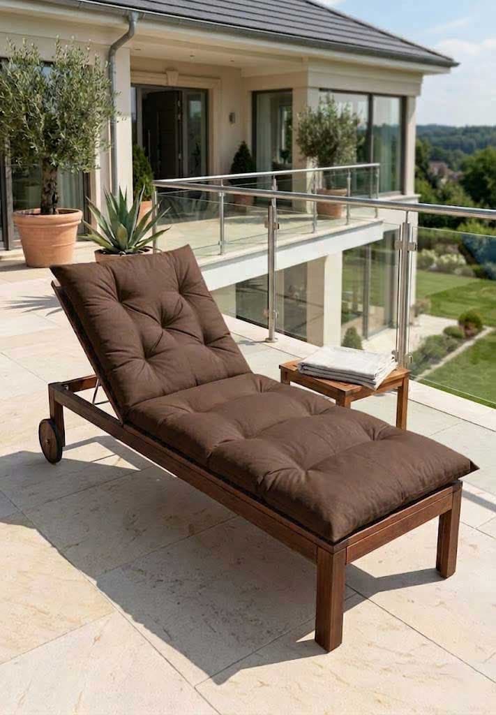 Jastuk Za Baštensku Ležaljku 200x70cm BROWN