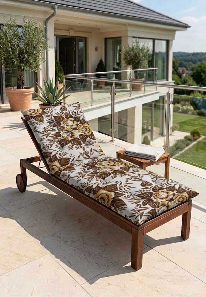 Jastuk Za Baštensku Ležaljku 200x70cm RETRO BOUQUET