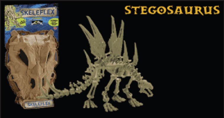 Skeleflex Dino Alien Lobanja WL57025 - Stegosaurus
