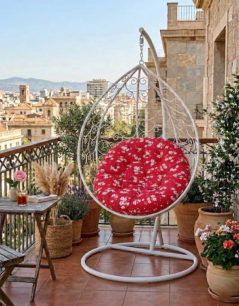 Jastuk 100cm Za Gnezdo Baštensku Ljuljašku RED SPRING