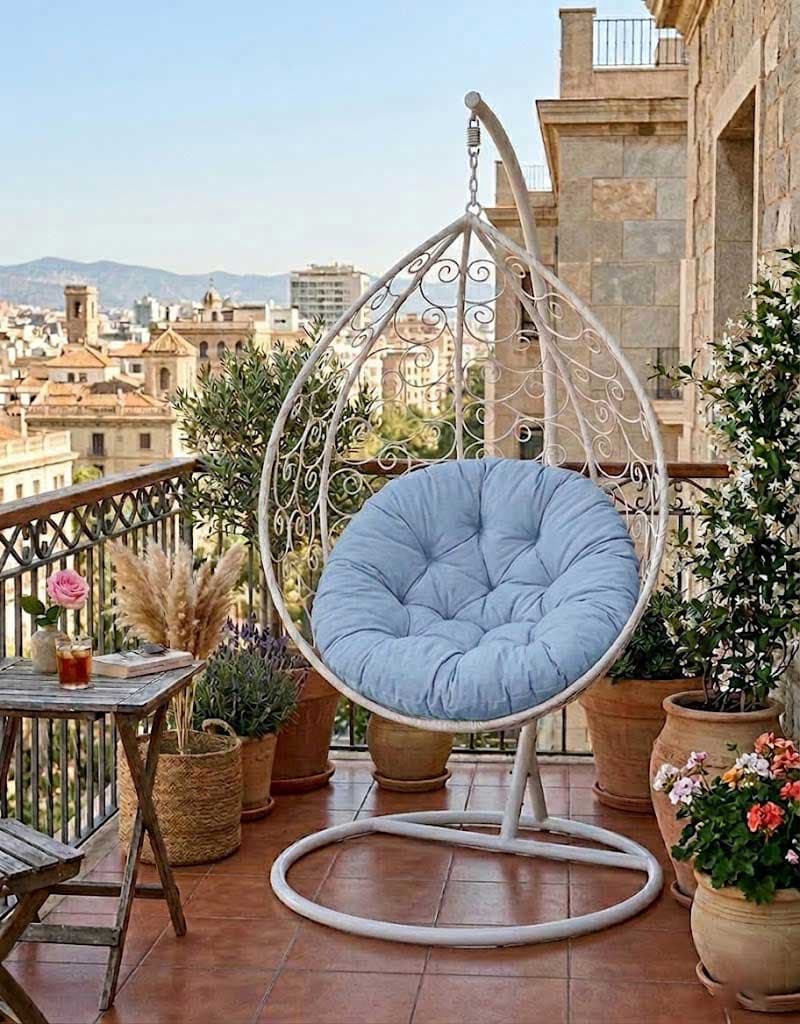 Jastuk 140cm Za Gnezdo Baštensku Ljuljašku SKY BLUE