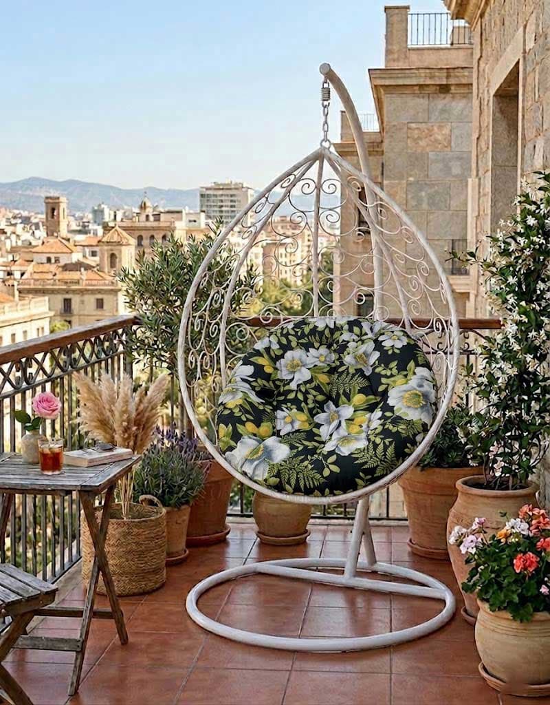 Jastuk 140cm Za Gnezdo Baštensku Ljuljašku WHITE NIGHT