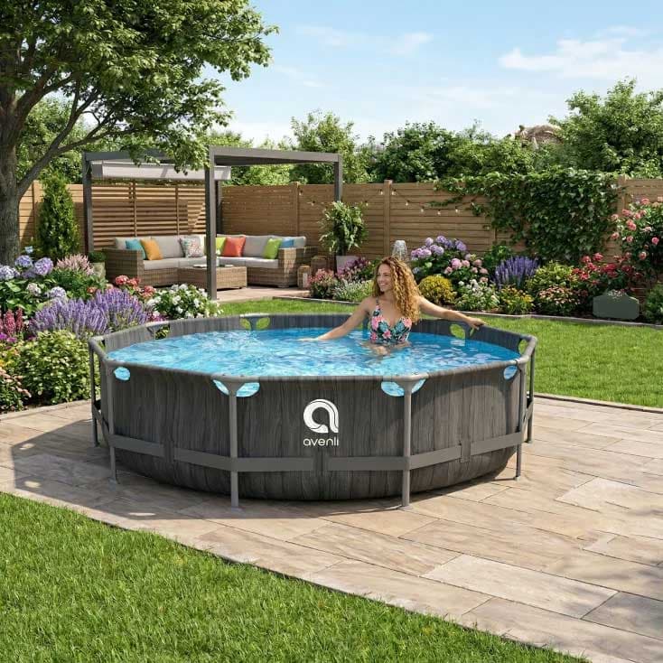 Montažni bazen sa metalnom konstrukcijom i pumpom 305x76cm 375001