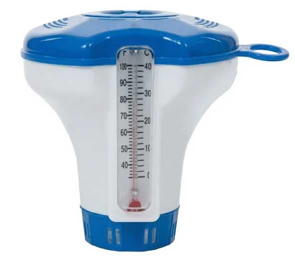 Plutajući dozer sa integrisanim termometrom Plovak za tablete hlora od 3 i 4 inča