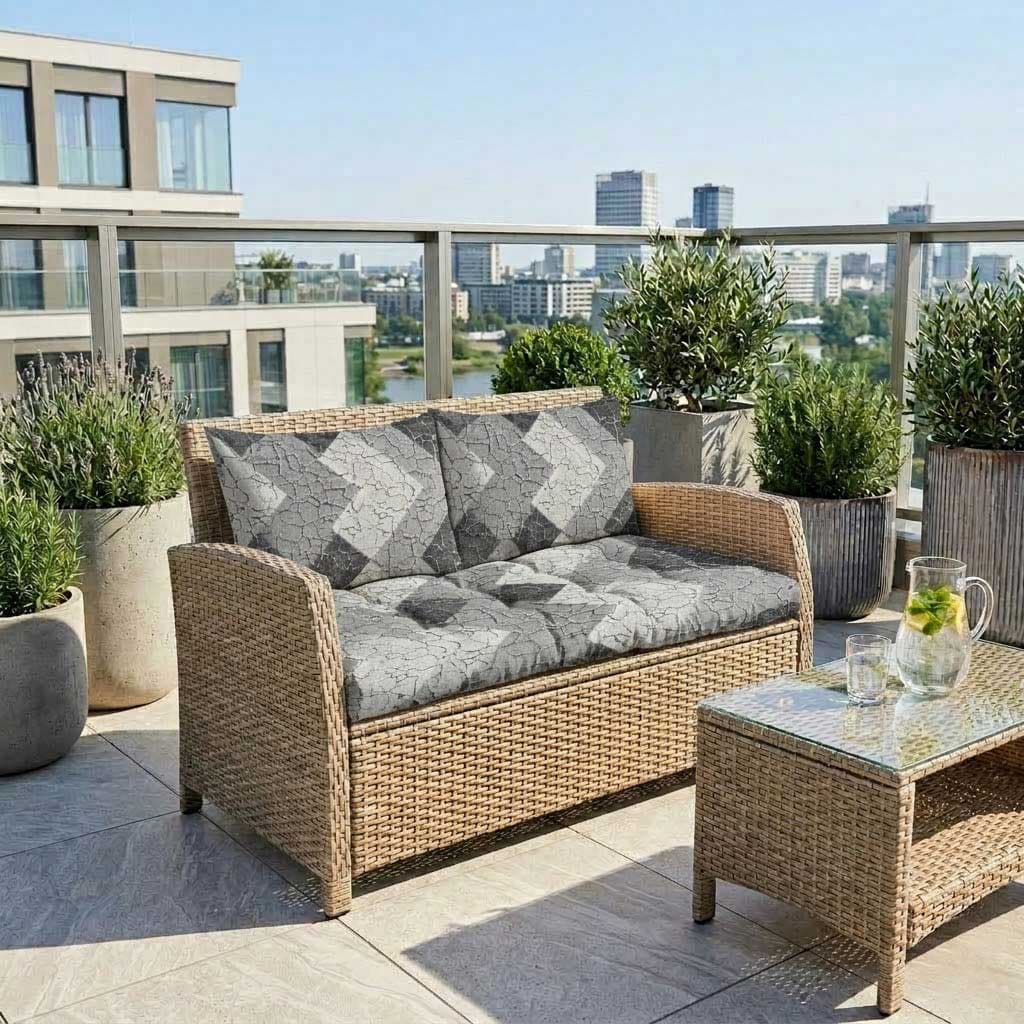 Jastuci za baštenski dvosed 130x50x50cm GREY STONE