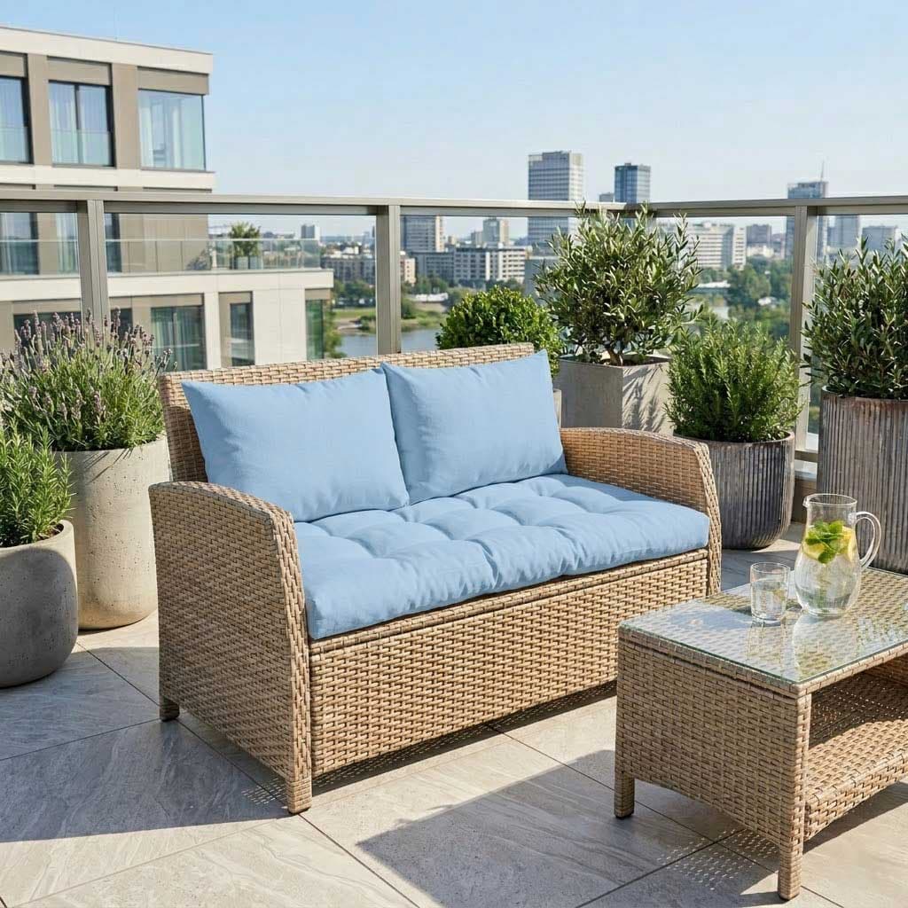 Jastuci za baštenski dvosed 130x50x50cm SKY BLUE