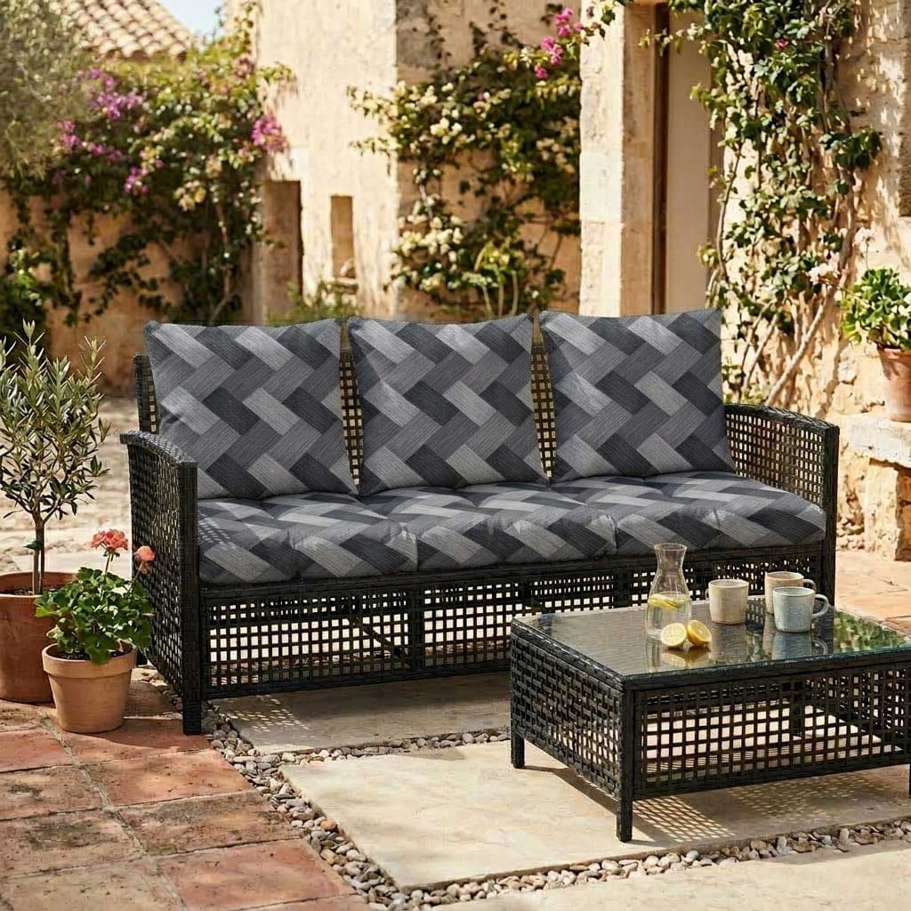 Jastuci za baštenski trosed 160x50x50cm TRICOT-BL