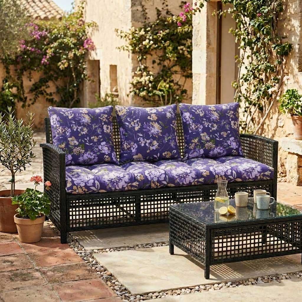 Jastuci za baštenski trosed 160x50x50cm VIOLET RETRO