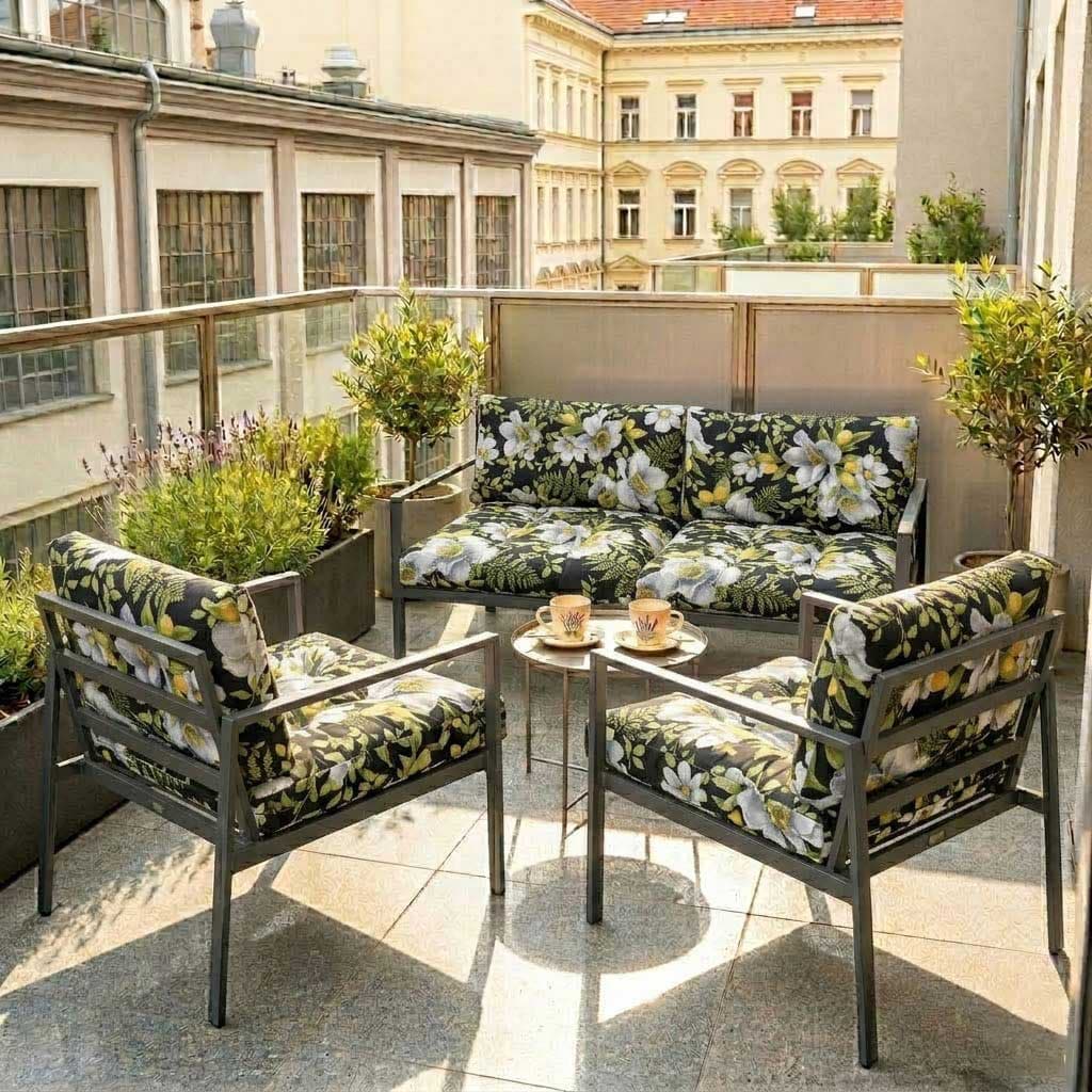 Jastuci Za Baštensku Garnituru Sa Niskim Naslonima - Dvosed i Dve Fotelje WHITE NIGHT