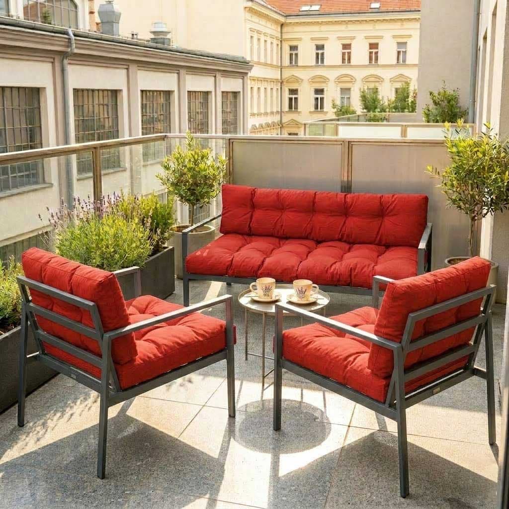 Jastuci Za Baštensku Garnituru Sa Niskim Naslonima - Dvosed i Dve Fotelje RED