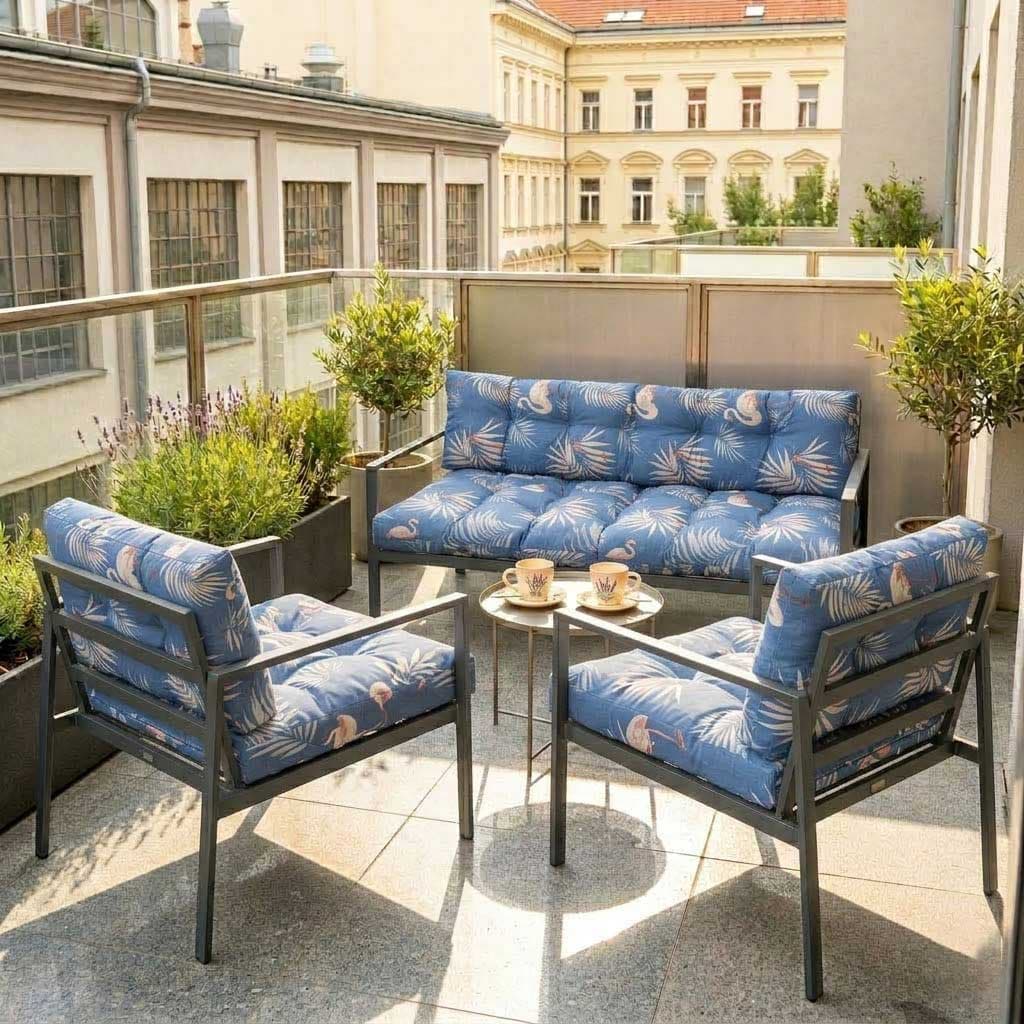 Jastuci Za Baštensku Garnituru Sa Niskim Naslonima - Dvosed i Dve Fotelje FLAMINGO-B