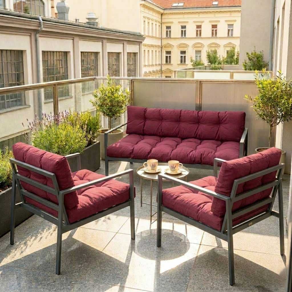 Jastuci Za Baštensku Garnituru Sa Niskim Naslonima - Dvosed i Dve Fotelje CHERRY