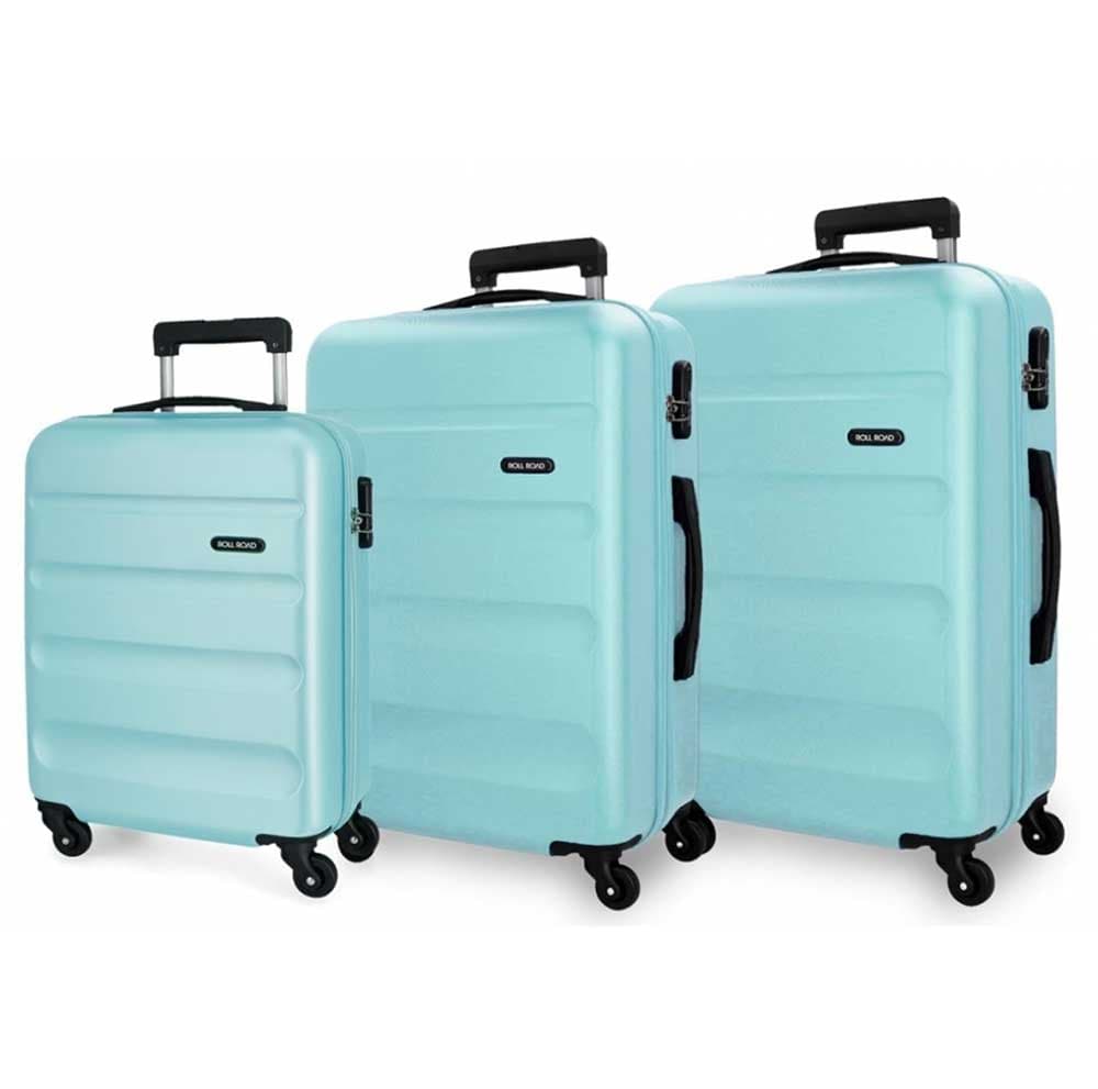 Komplet ABS kofera 75/65/55cm Roll Road Flex sky blue 58494