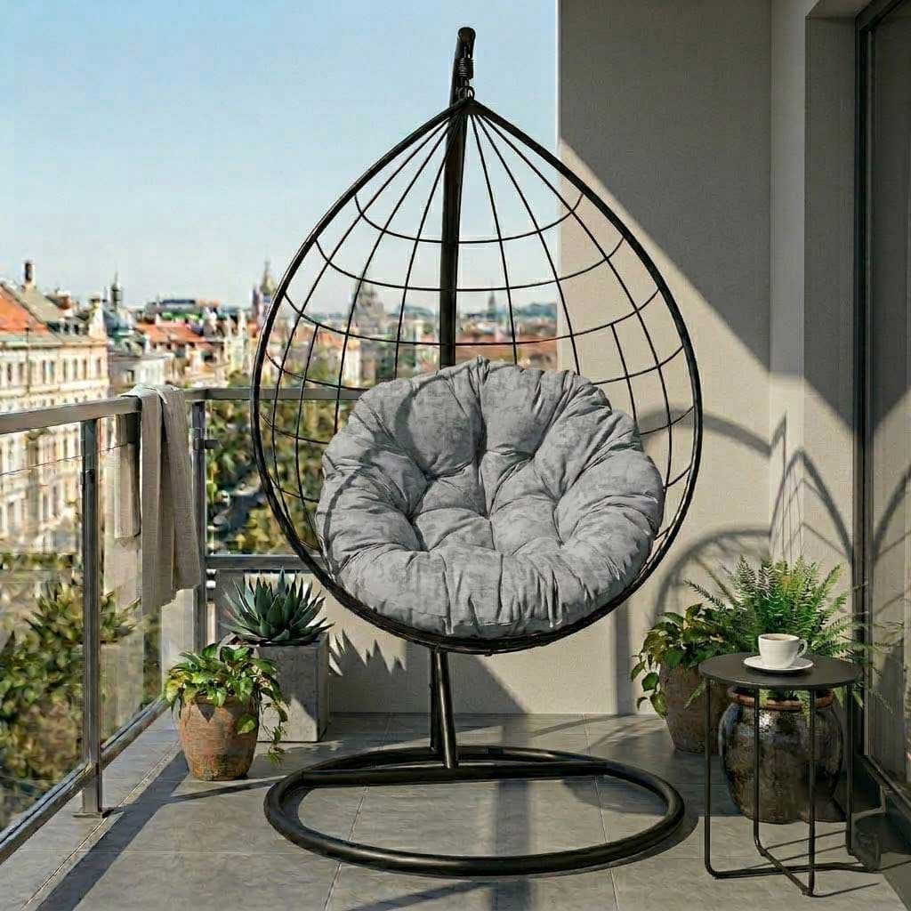 Jastuk 140cm Za Gnezdo Baštensku Ljuljašku MARBLE GREY