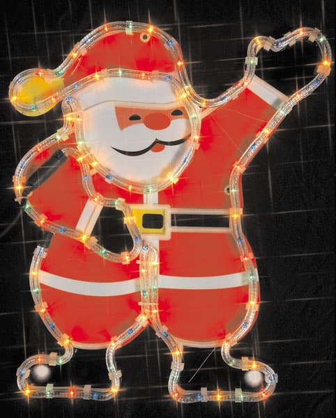 Novogodišnji svetleći okvir Deda Mraz h50cm 52-200