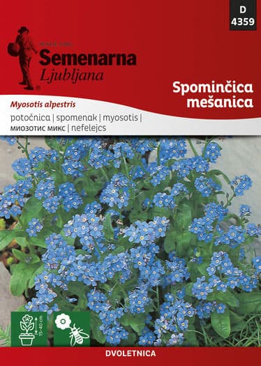 Cveće Spomenak - mešavina - seme Myosotis alpestris 10 kesica 4359