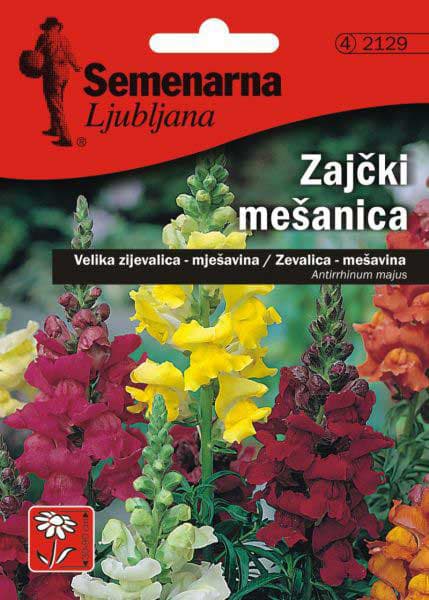 Cveće Zevalica - mešavina - Antirrhinum majus - seme 5 kesica 2129