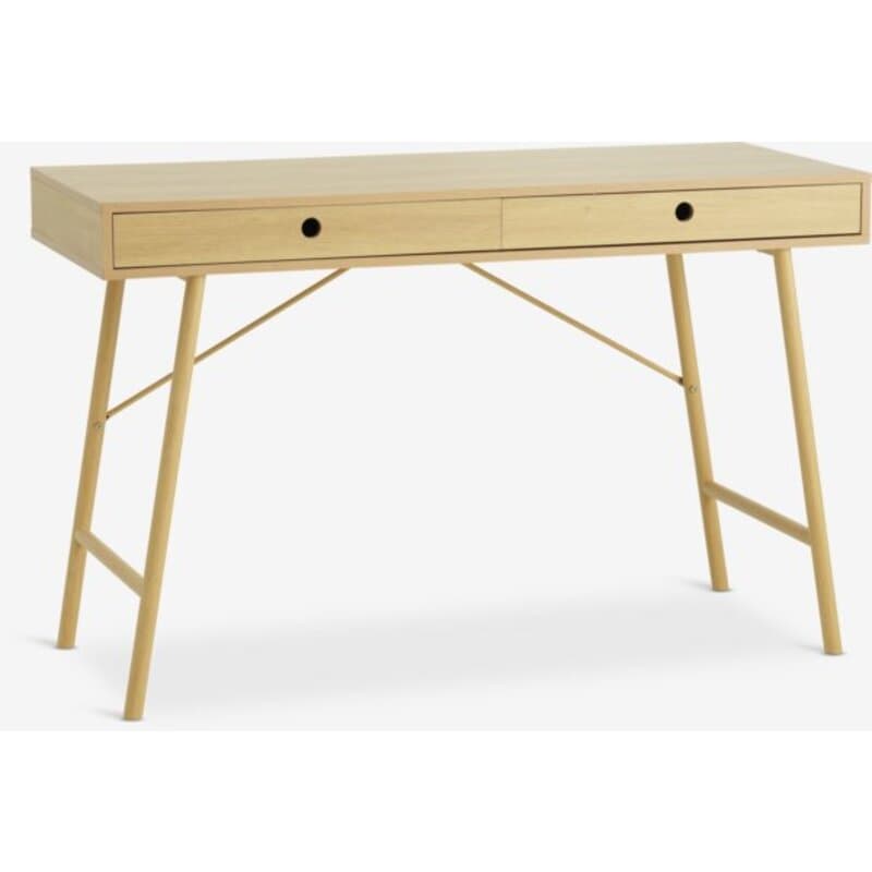 Radni sto 48x120 cm sa 2 fioke, natur hrast