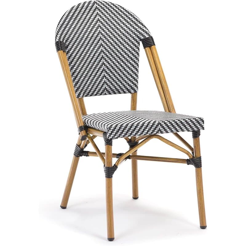 Trpezarijaska ili Baštenska stolica Parisian Style MPRO aluminijum - bambus Nosivost 150 kg