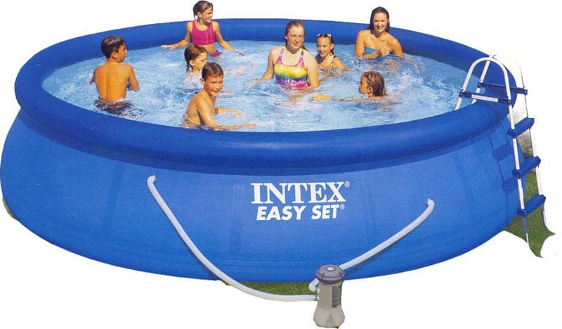 Nadzemni bazen Intex EasySet Blue - 457x107 cm - KOMPLET (54908) (56409)