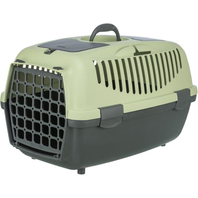 Transporter za mačke i male pse  do 8kg Capri 2 vel.XS-S dark grey/pastel green TRIXIE 398210