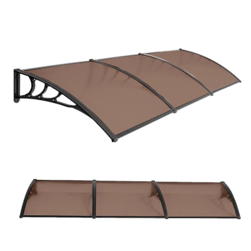 Aluminijumska Nadstrešnica 300x120cm, Crna/Bronza, 5mm