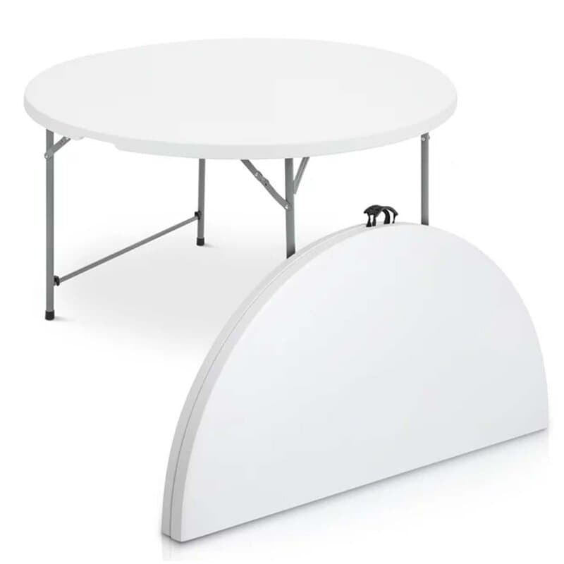 Okrugli baštenski sklopivi sto prečnik 122 cm