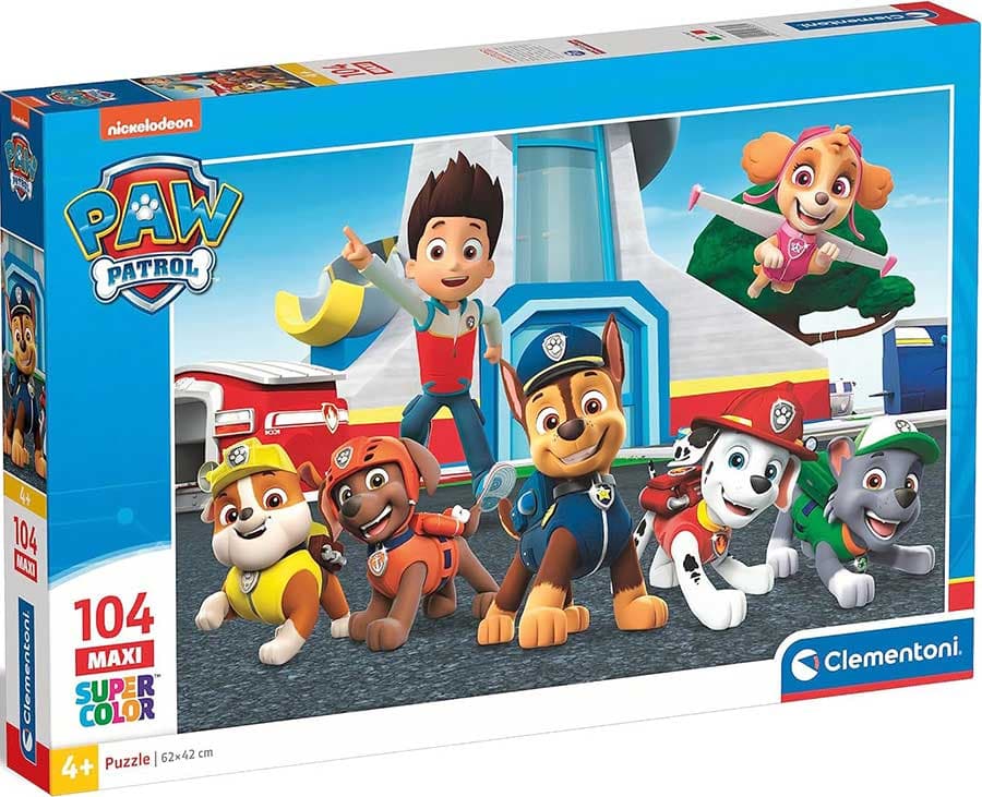 Puzzle slagalica 104 maxi dela Patrolne šape Clementoni 23753