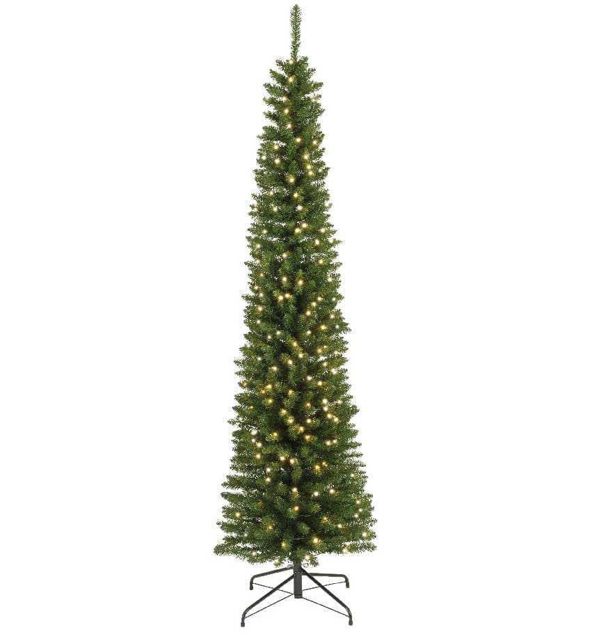 Novogodišnja jelka Everlands Pencil Pine sa lampicama 210 cm