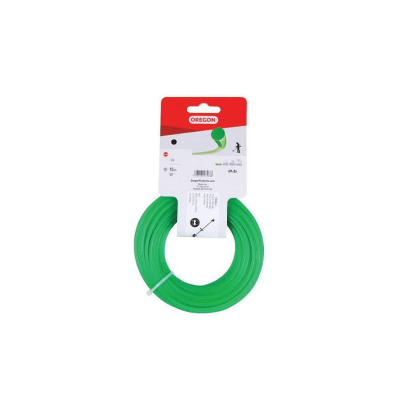 Oregon silk za trimer, okrugli zelen 3.0mm x 15m