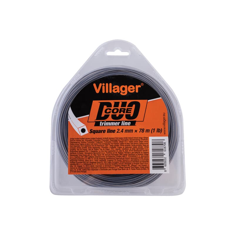 Silk za trimer Villager 3.0mm x 1007m Duo Core, četvrtasta nit