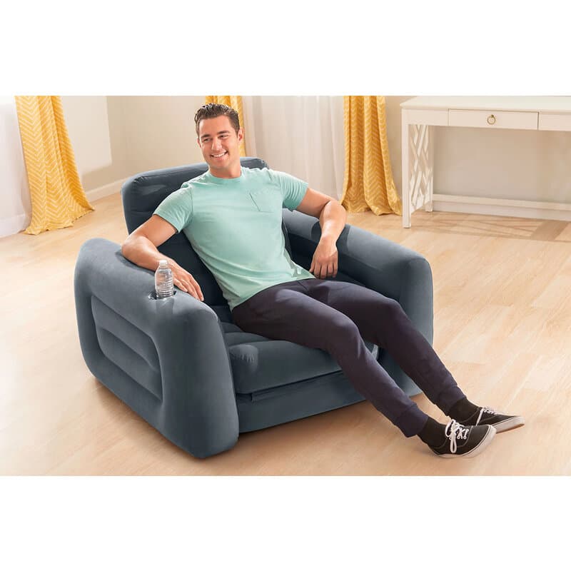 Intex Naduvavajući Dušek za Vodu sa Držačem za Čašu 117 x 224 x 66 cm