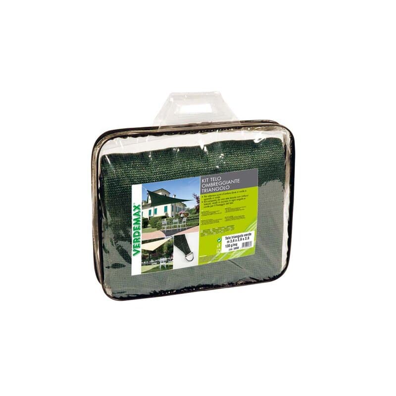 Mreža za zasenu Verdemax 3.6x3.6x3.6 m, zelena