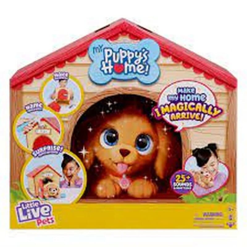 Little Live Pets Kućica za Štenca – Interaktivna Plišana Igračka